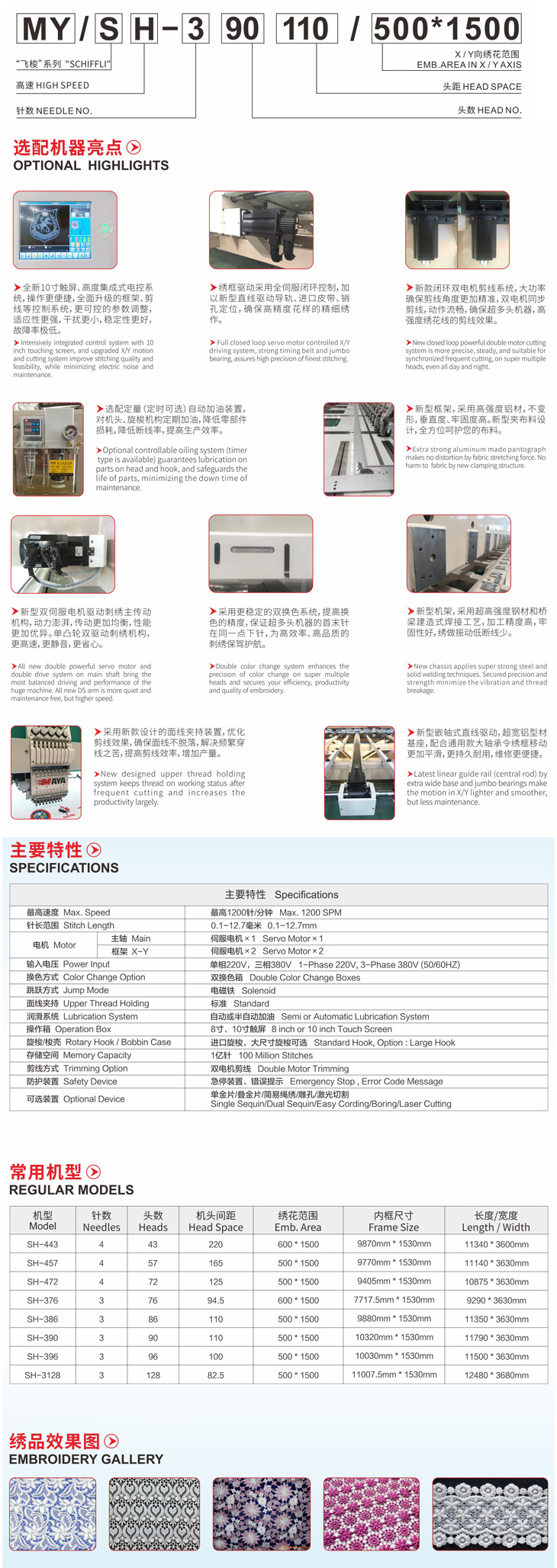 SH系列高速迷你型“飛梭”電腦繡花機(圖1)